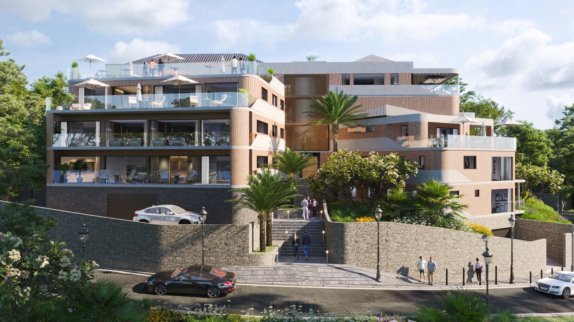 Résidence Marina Bay — vue extérieure, Le Gosier, Guadeloupe