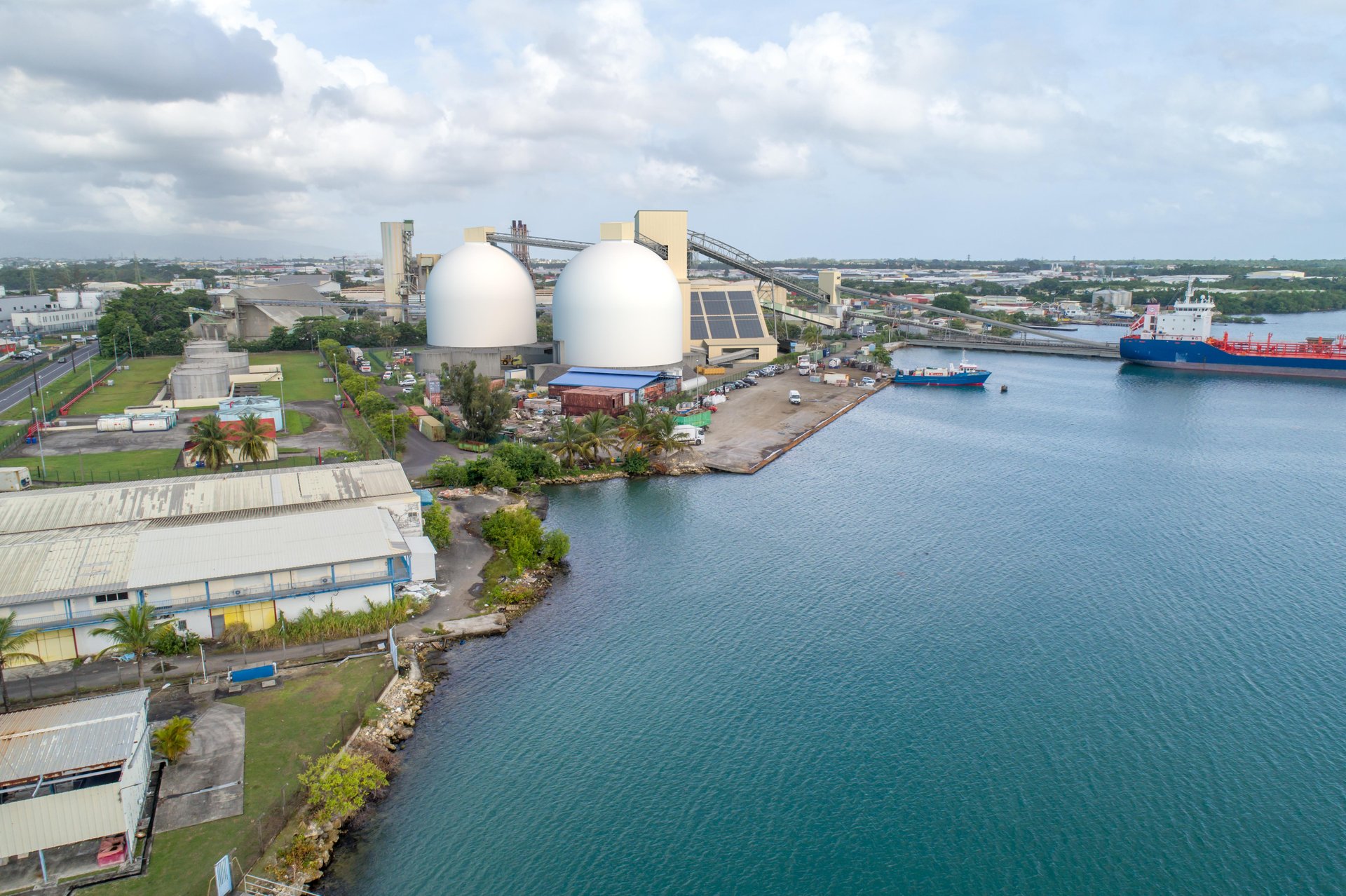 Dôme de stockage industriel ALBIOMA — Guadeloupe, PC obtenu 2021