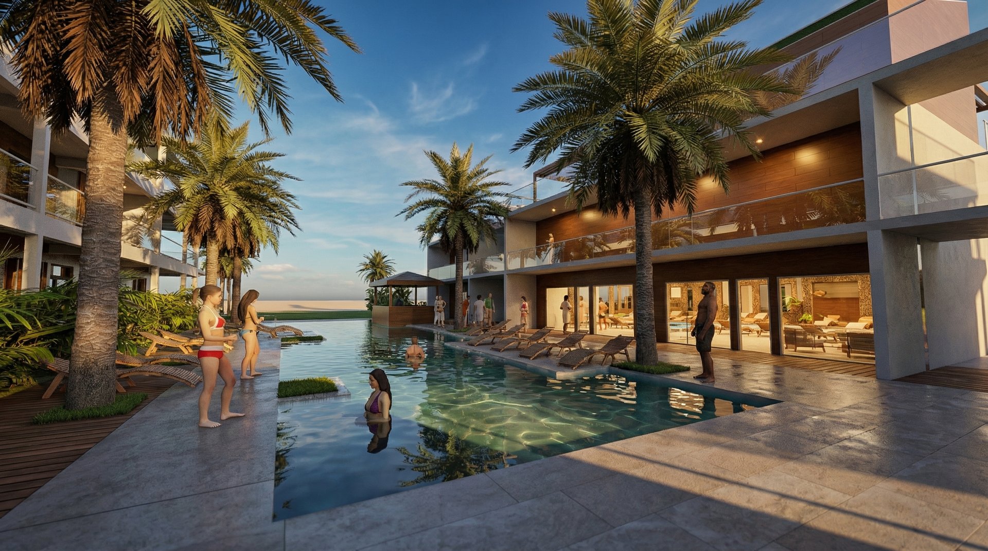 Hôtel Les Dauphins — piscine